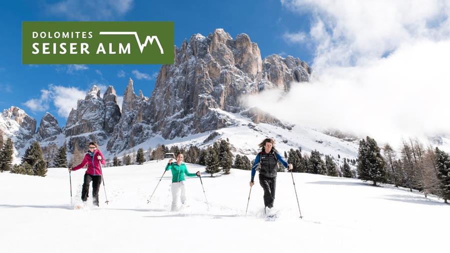 Schneeschuhwanderung in den Dolomiten